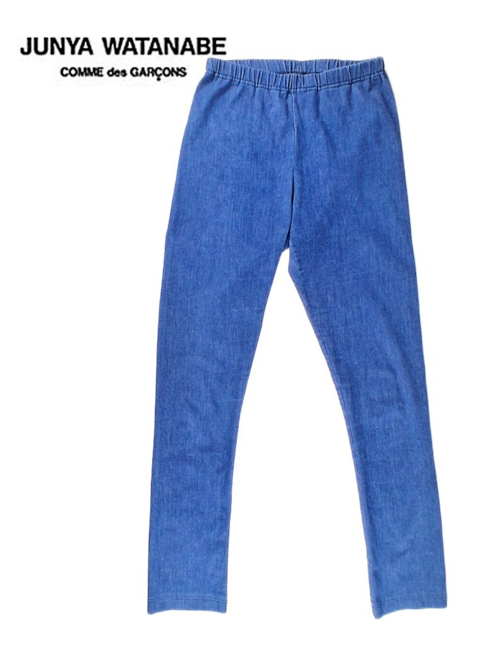Junya Watanabe Comme Des Garcons Stretch Denim Leggings Pants Blue Size M Japan